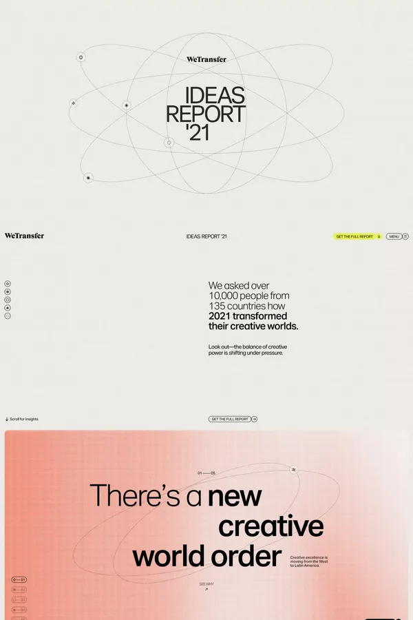 WeTransfer Ideas Report 2021 - Other design inspiration