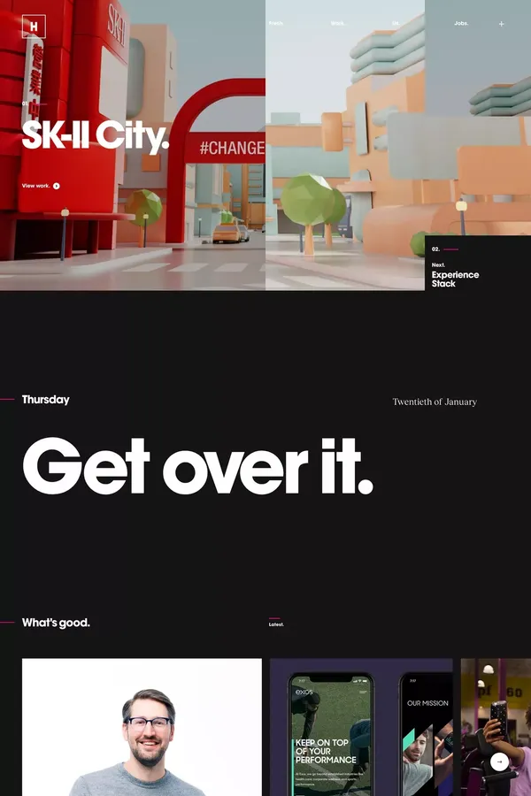 Huge Inc. | Digital Agency | Strategy, Design, Marketing & Technology - Portfolio design inspiration