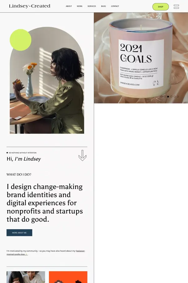 Home | Lindsey Created - Portfolio design inspiration