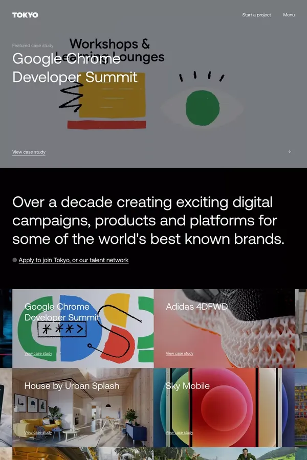 Digital Agency London - websites, apps, campaigns, production partner - Portfolio design inspiration