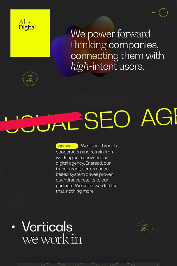 Alts Digital - Portfolio design inspiration