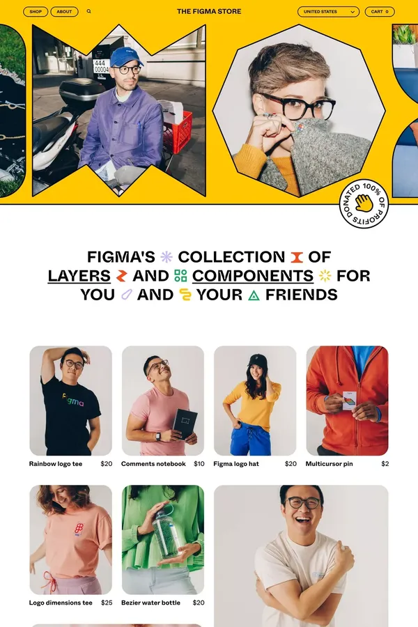 The Figma Store - Ecommerce design inspiration