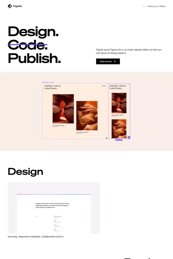 Figsite - Figma Plugin - Landing design inspiration