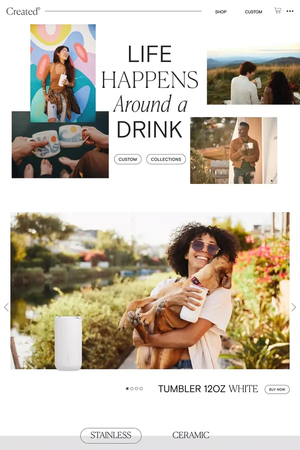 Created Co. - Ecommerce design inspiration
