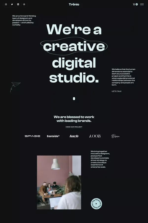 Trönic - Webflow Website Template - Template design inspiration