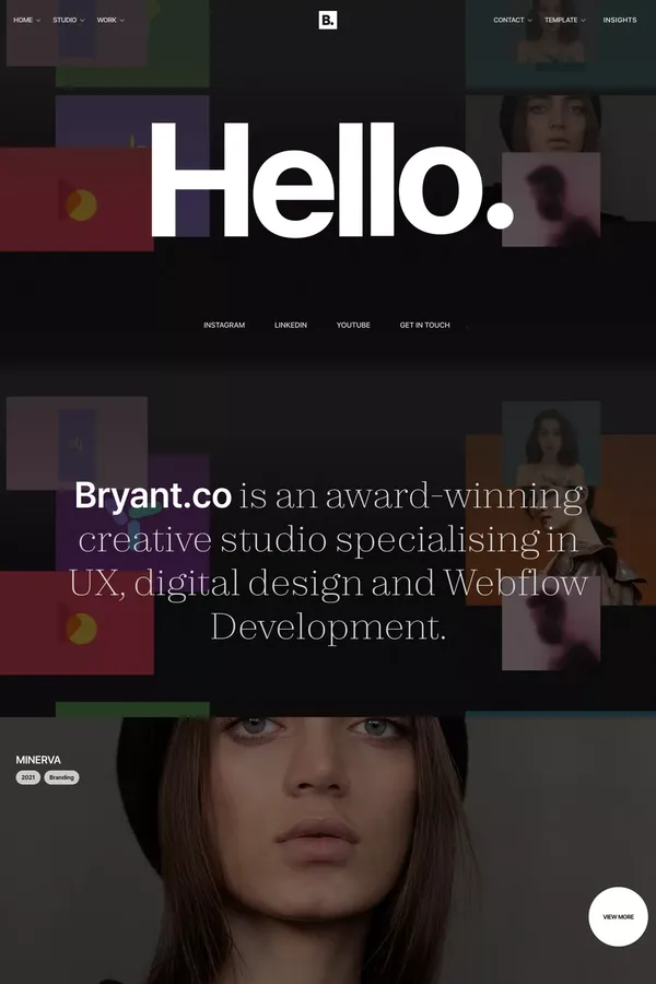 Bryant - Webflow Website Template - Template design inspiration