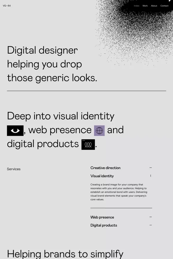 Vladimir Gruev - Digital Designer - Portfolio design inspiration