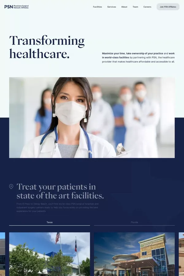 PSN Affiliates - website design inspiration
