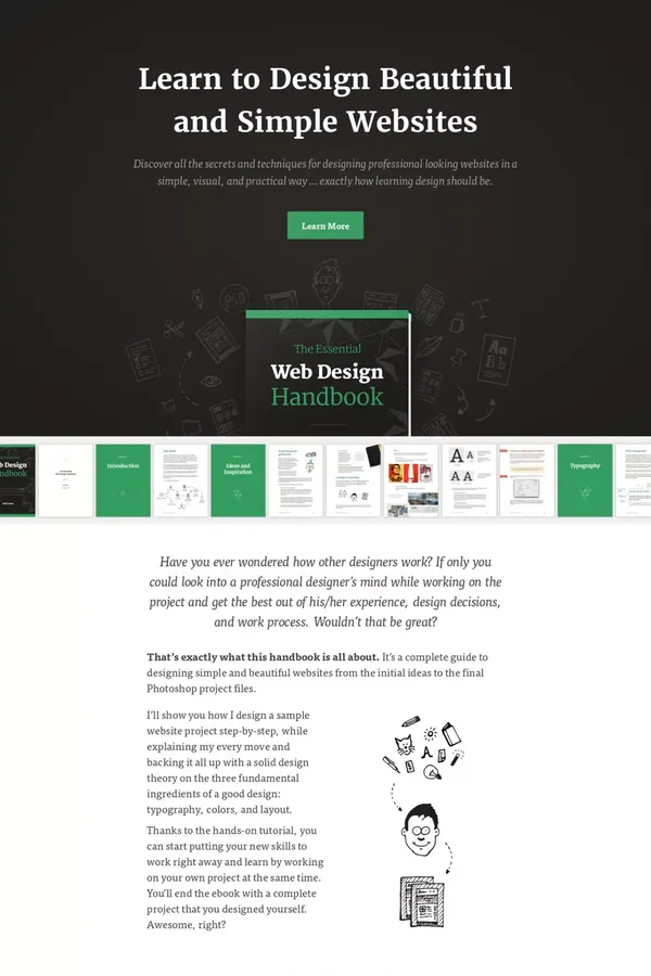 The Essential Web Design Handbook - Rafal Tomal - Landing design inspiration
