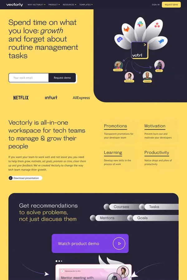Vectorly - Landing design inspiration