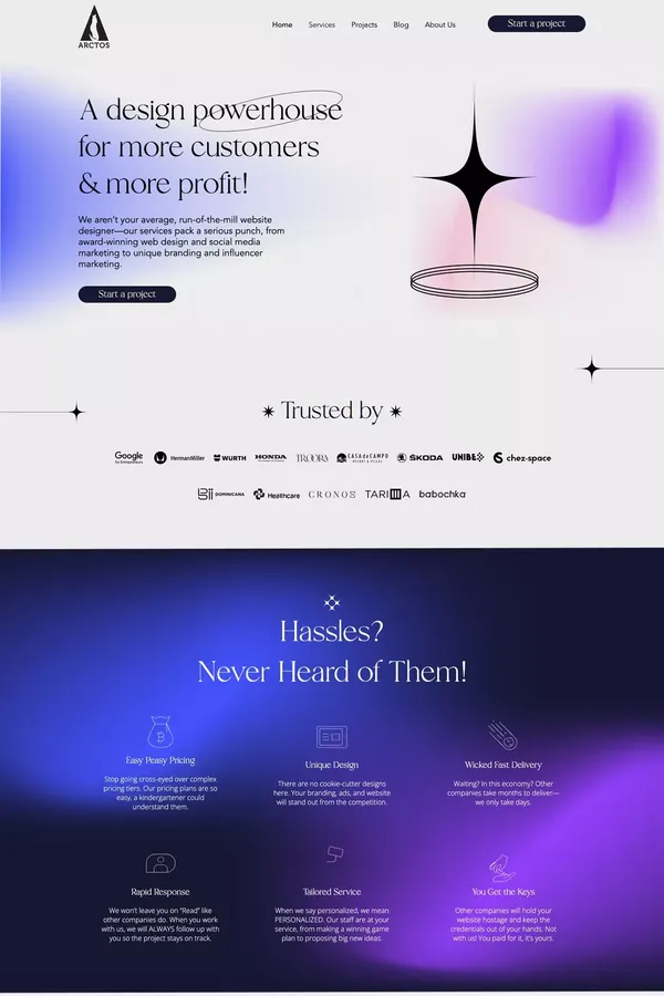 ARCTOS -Best Digital Marketing Agency USA - Portfolio design inspiration