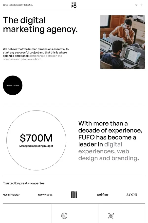 Fufo - Webflow Website Template - Template design inspiration