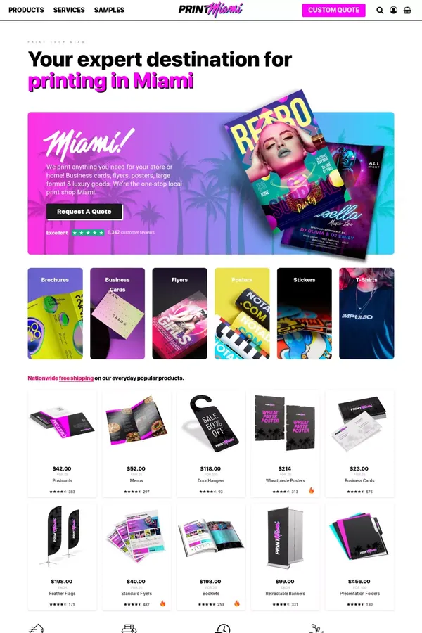 Print Shop Miami | Printing Services - Print Miami - website design inspiration