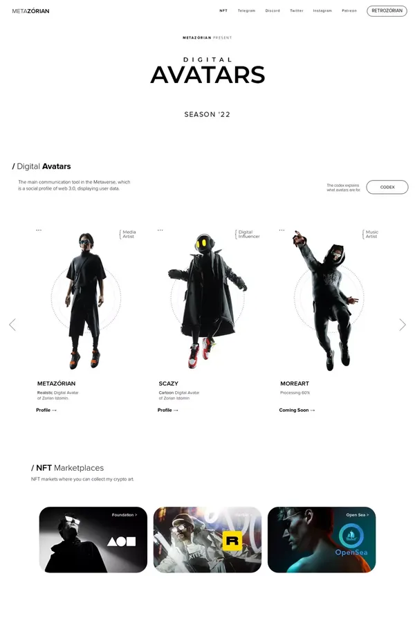 METAZÓRIAN - website design inspiration