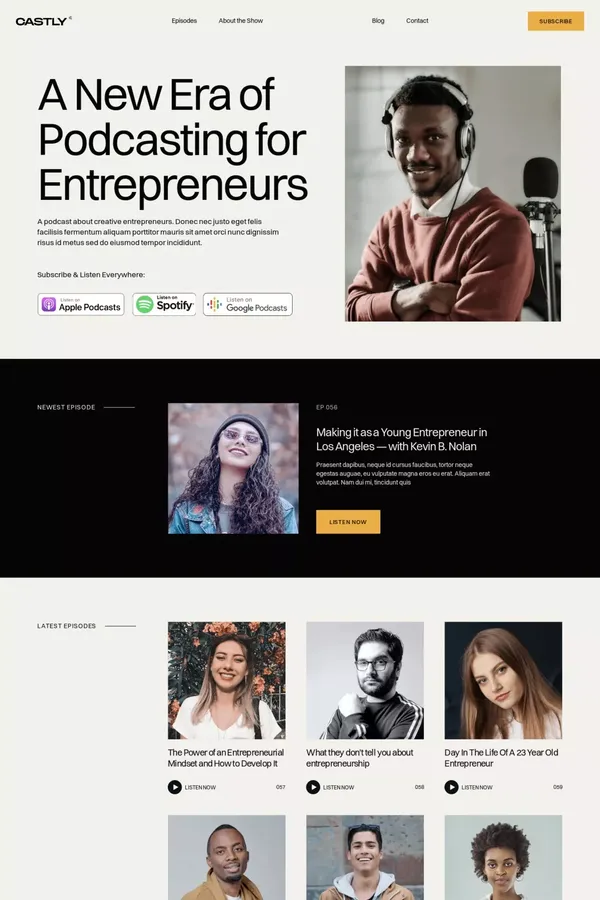 Castly - Webflow Website Template - Template design inspiration