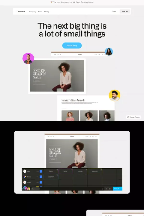 The.com - Landing design inspiration