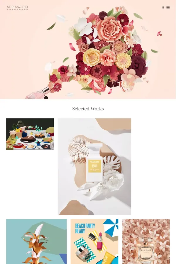 Adrian & Gidi - Portfolio design inspiration
