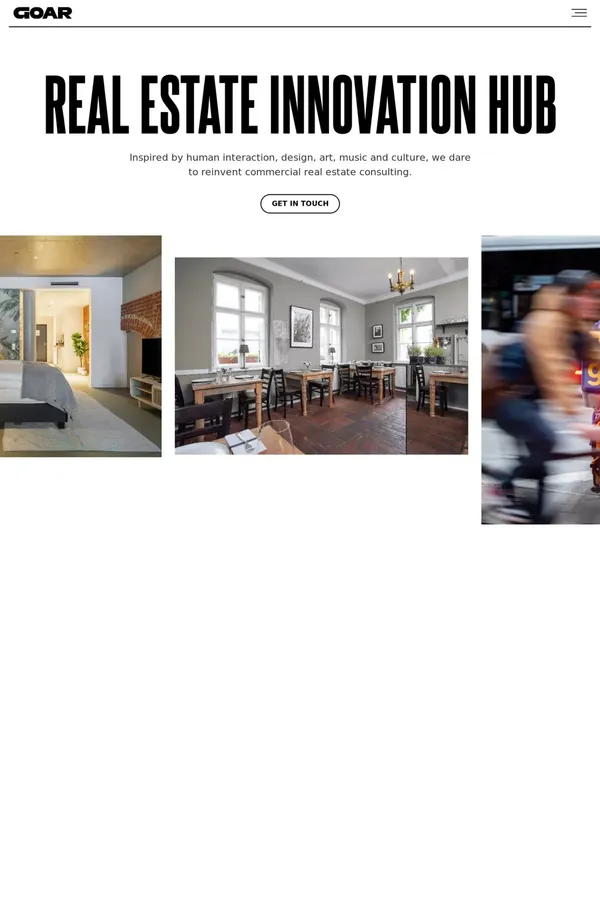 GOAR | Real Estate Innovation Hub - website design inspiration