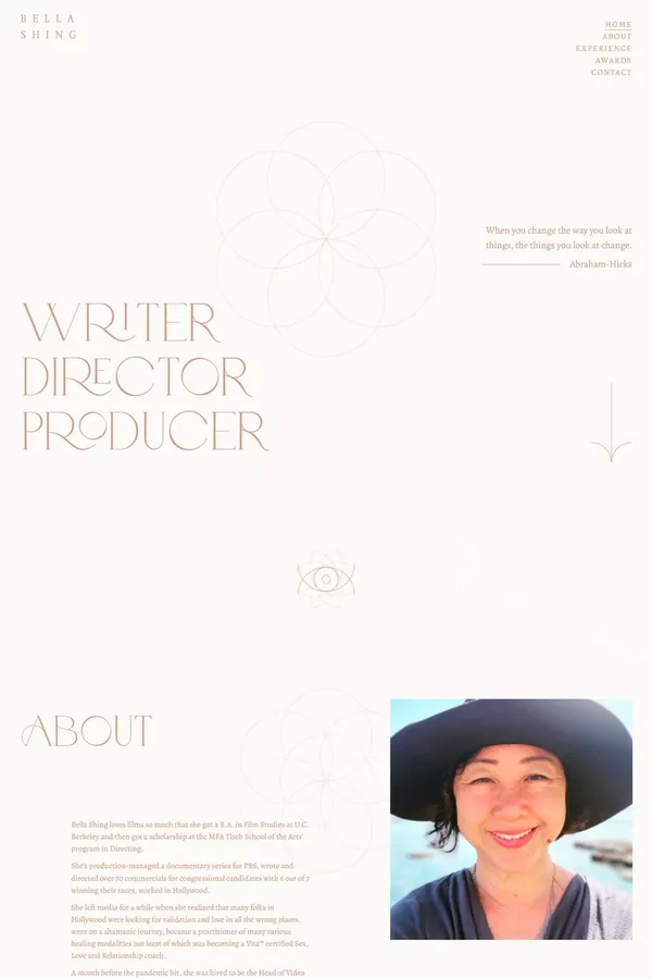 Bella Shing - website design inspiration