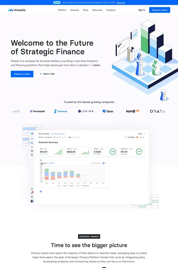Mosaic | The First Strategic Finance Platform