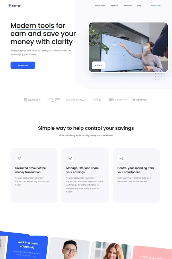 Finnest – Webflow Website Template - Template design inspiration