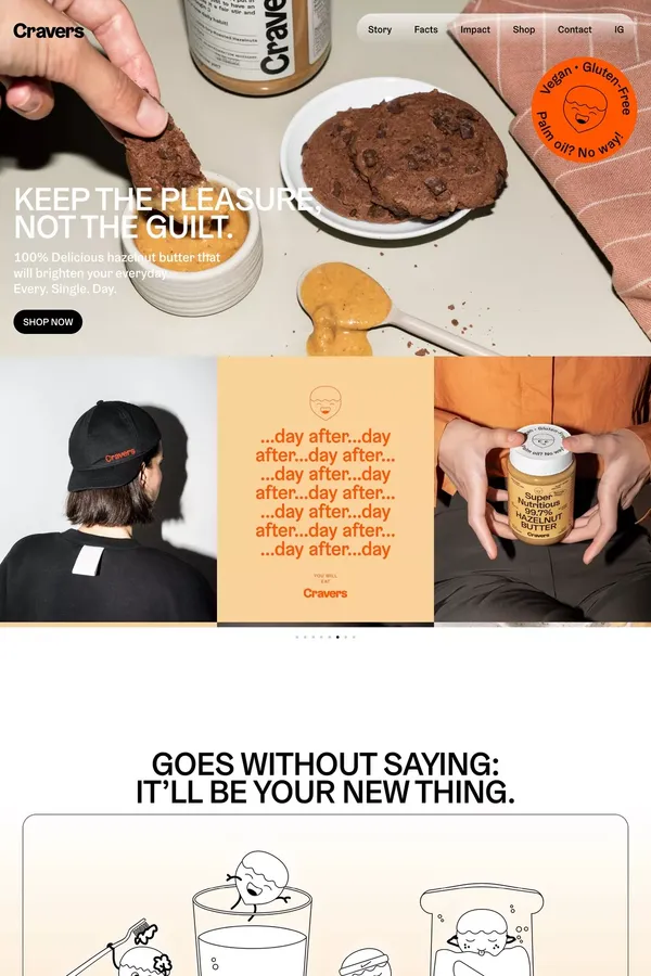 CRAVERS - IS IT TOMORROW YET? - Ecommerce design inspiration