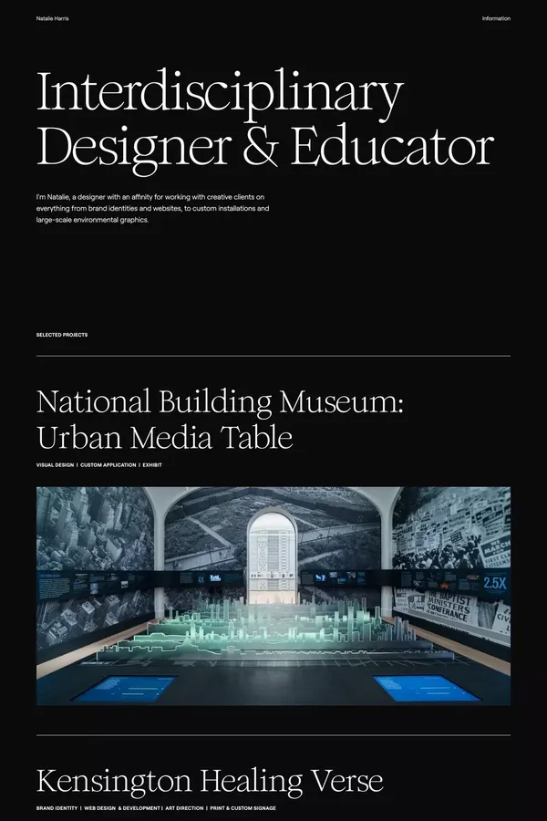 Natalie Harris | Graphic Designer - Portfolio design inspiration