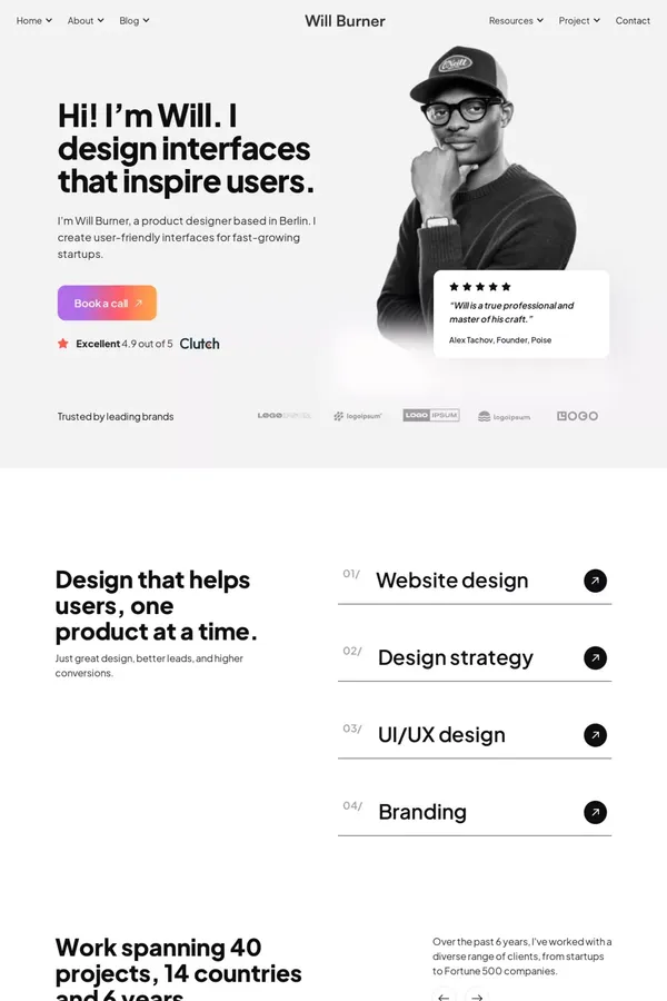 Showcase - Webflow Website Template - Template design inspiration