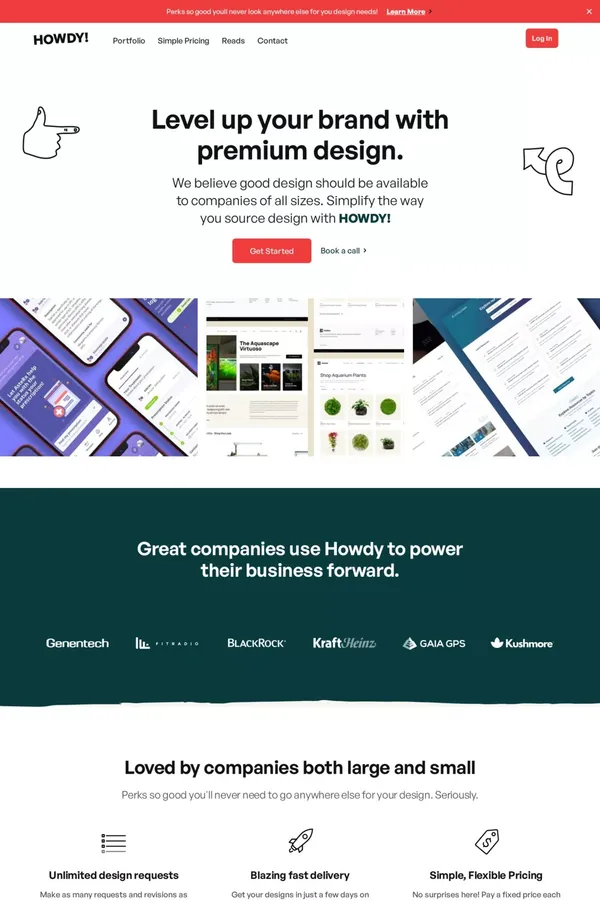 Web Design & Mobile App Studio Tampa | Howdy Creative - website design inspiration