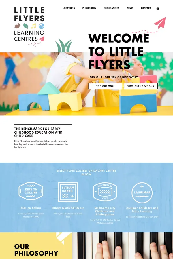 Home - Little Flyers Learning Centres - Other design inspiration