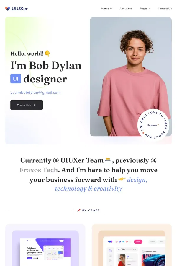 UIUXer - Webflow Website Template - Template design inspiration