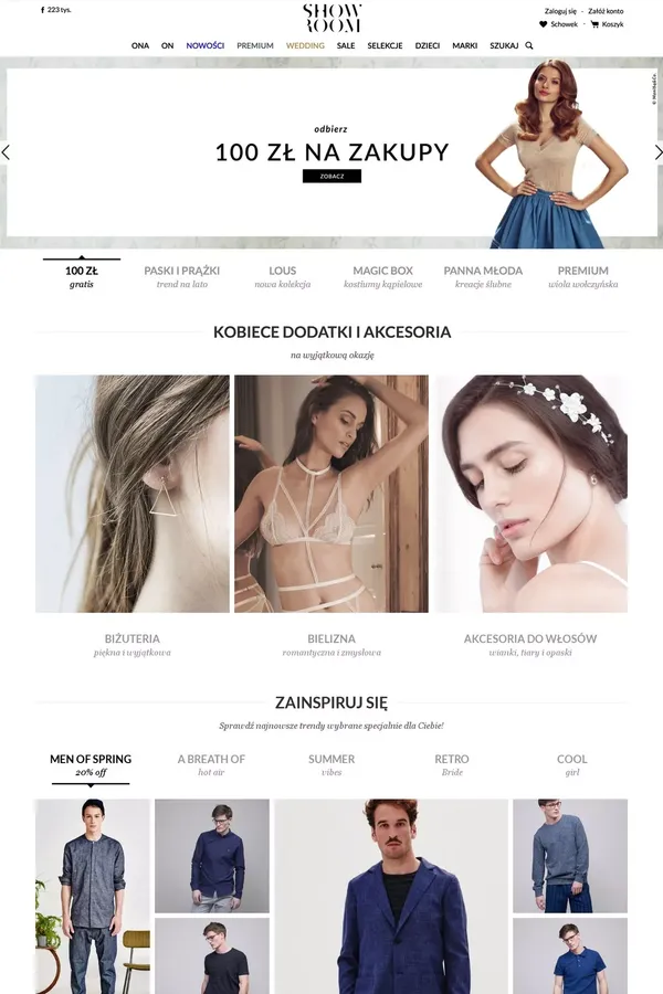 SHOWROOM | Polska moda online - Ecommerce design inspiration