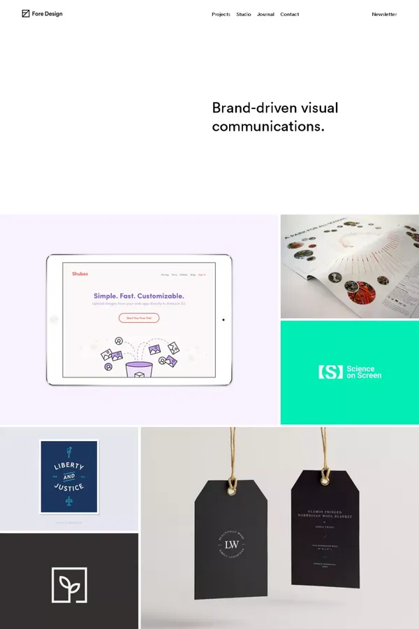 Brand-Driven Visual Communications — Fore Design - Portfolio design inspiration