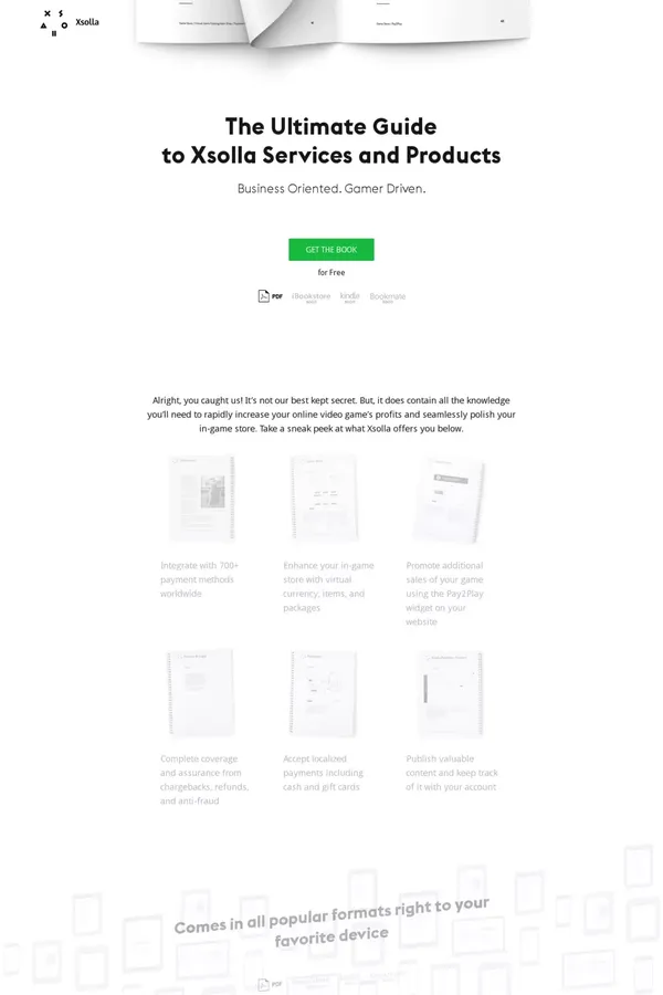 Xsolla Comprehensive Products & Services Overview - Landing design inspiration