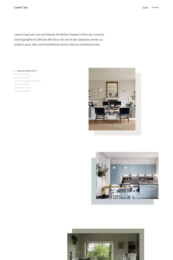 Laure Caye - Portfolio design inspiration