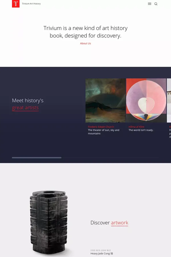 Trivium Art History - Other design inspiration