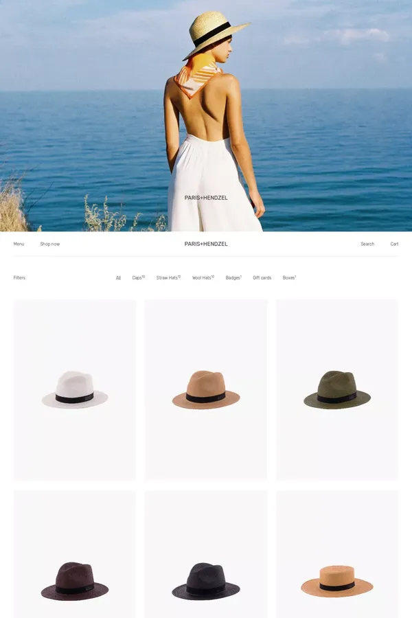 Paris+Hendzel – Handcrafted Goods - Ecommerce design inspiration
