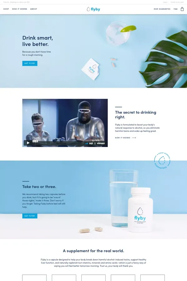Alcohol Related-Health Products For People Who Drink | Flyby - Landing design inspiration