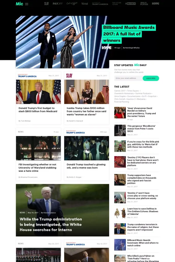 Mic | Breaking News, Opinion, Reviews, Analysis - Other design inspiration