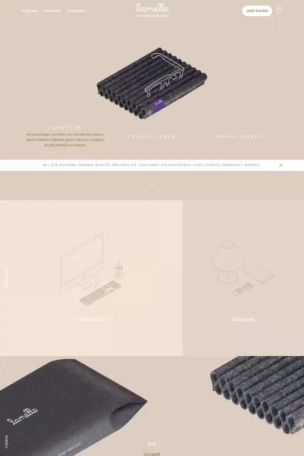 Lamello - Landing design inspiration