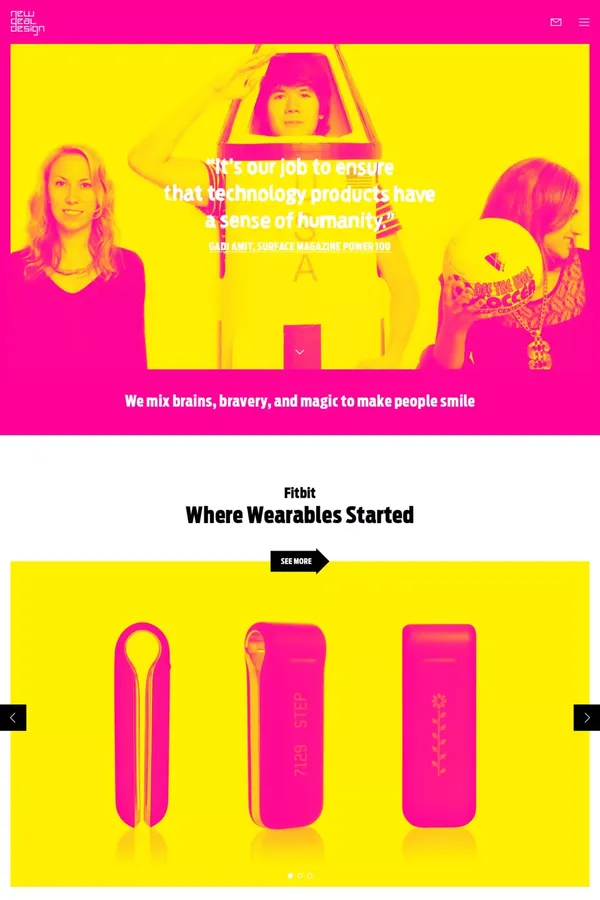 NewDealDesign - Portfolio design inspiration