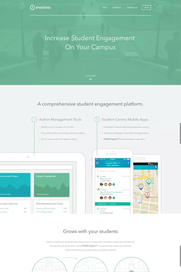 Involvio - Landing design inspiration