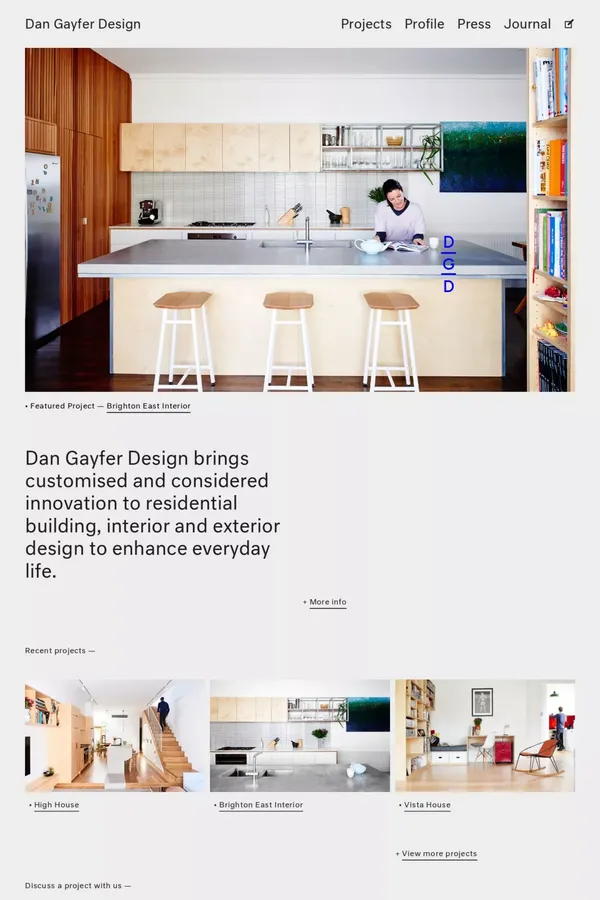 Dan Gayfer Design | Dan Gayfer Design brings customised and considered innovation to residential building, interior and exterior design to enhance everyday life. - Portfolio design inspiration