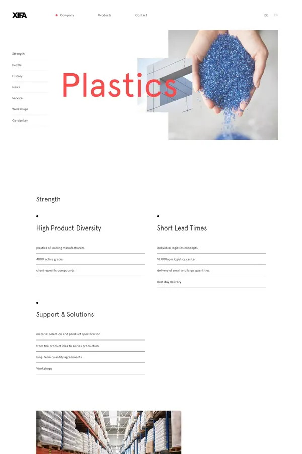 XIFA — Distributor of plastics of known manufacturers - Other design inspiration
