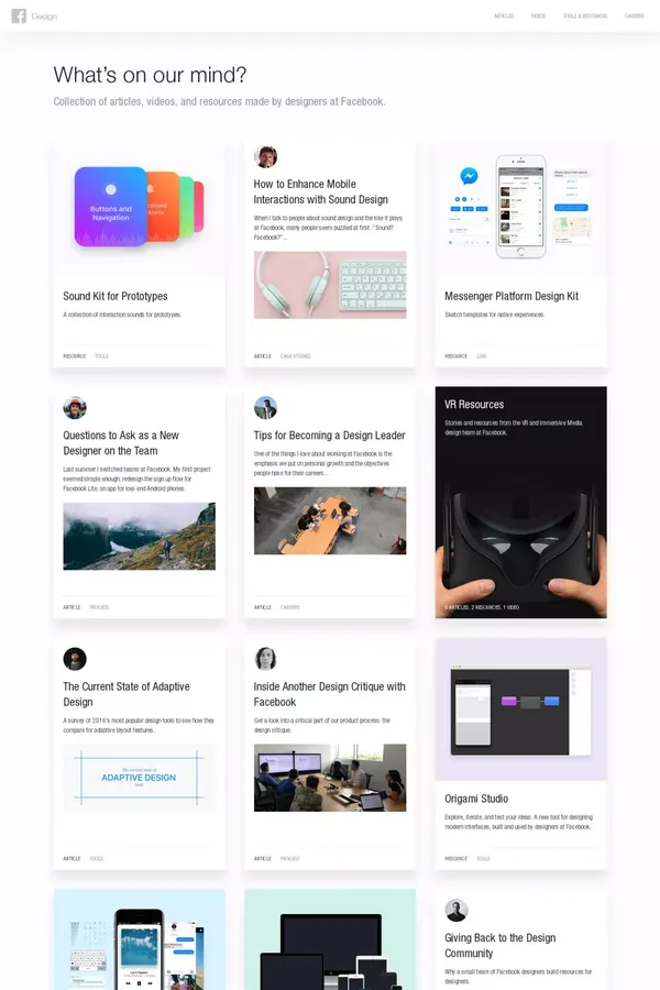 Facebook Design | What's on our mind? - Blog design inspiration