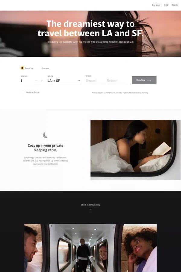 Cabin - Landing design inspiration