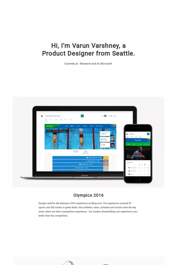 Varun Varshney - Digital Product and UX Designer - website design inspiration