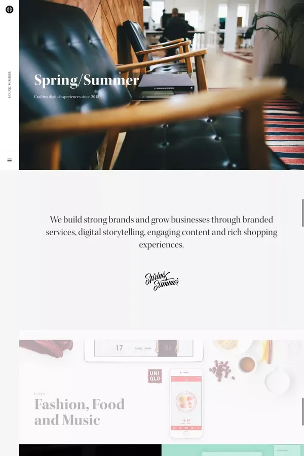 Spring/Summer - Portfolio design inspiration
