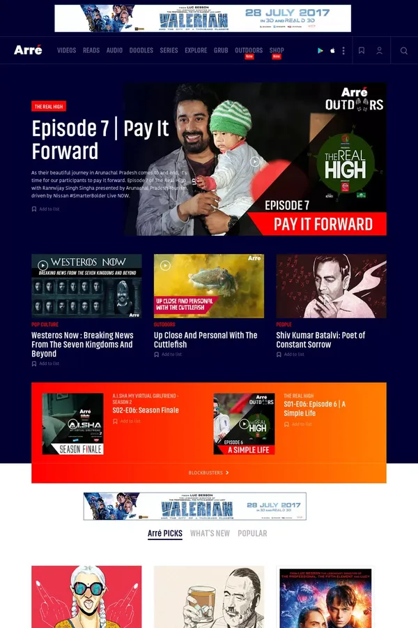 Arré Brings to You Original Web Series, Engaging Videos, Investigative Documentaries, Doodles & Podcasts - Blog design inspiration