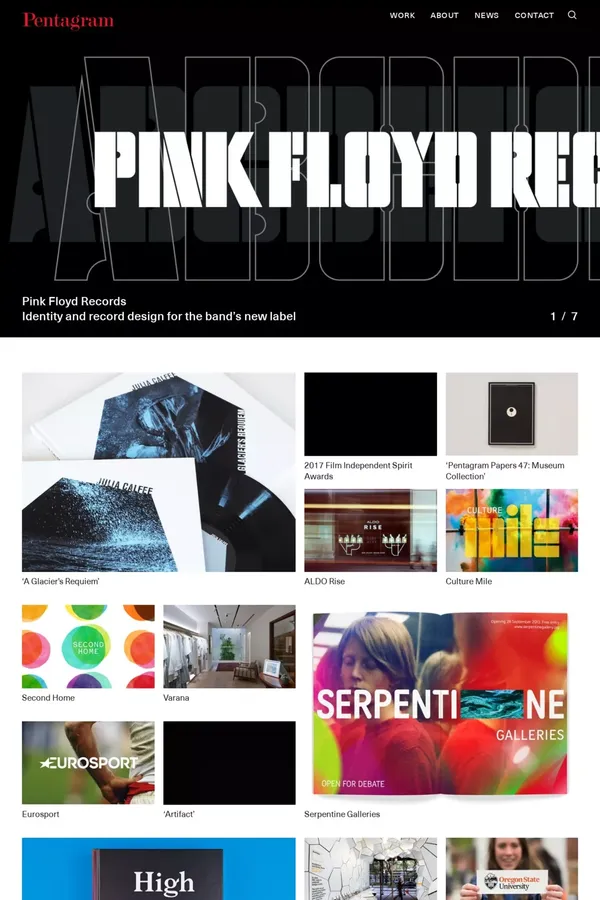 Pentagram | the world’s largest independent design consultancy - Portfolio design inspiration